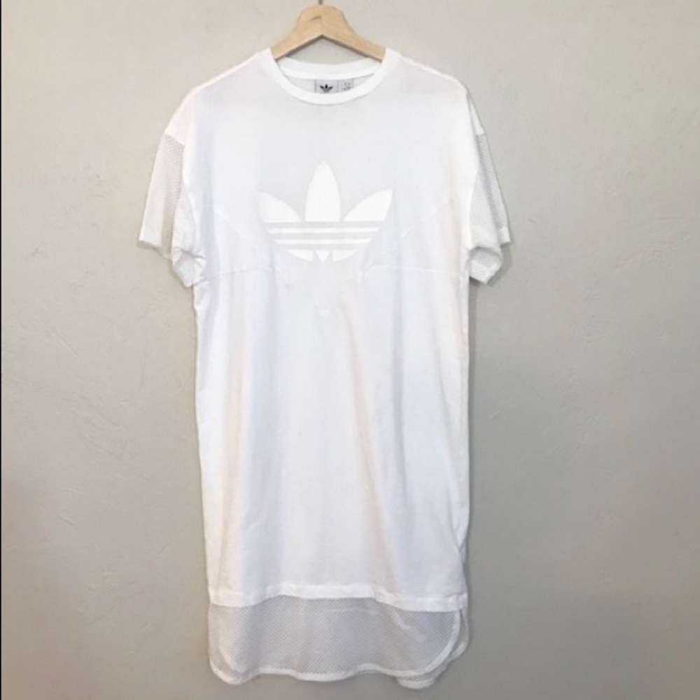 Adidas Originals Mesh paneled t-shirt dress